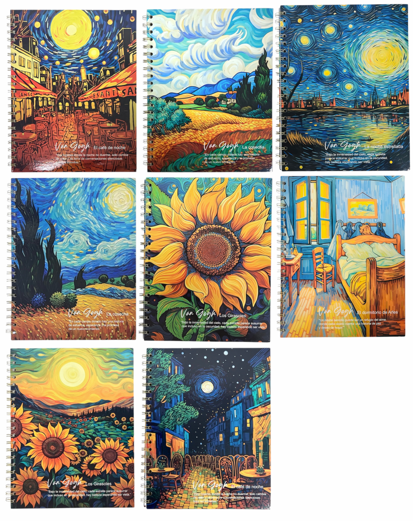 Libreta profesional 200 h P/D Van Gogh Esp. Metal Esp. Plástico