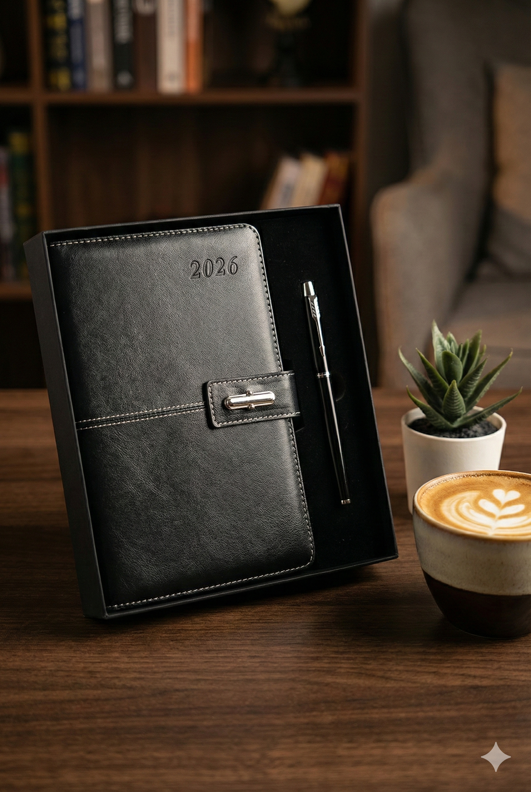 Agenda Diaria C/ Caja y Pluma A5