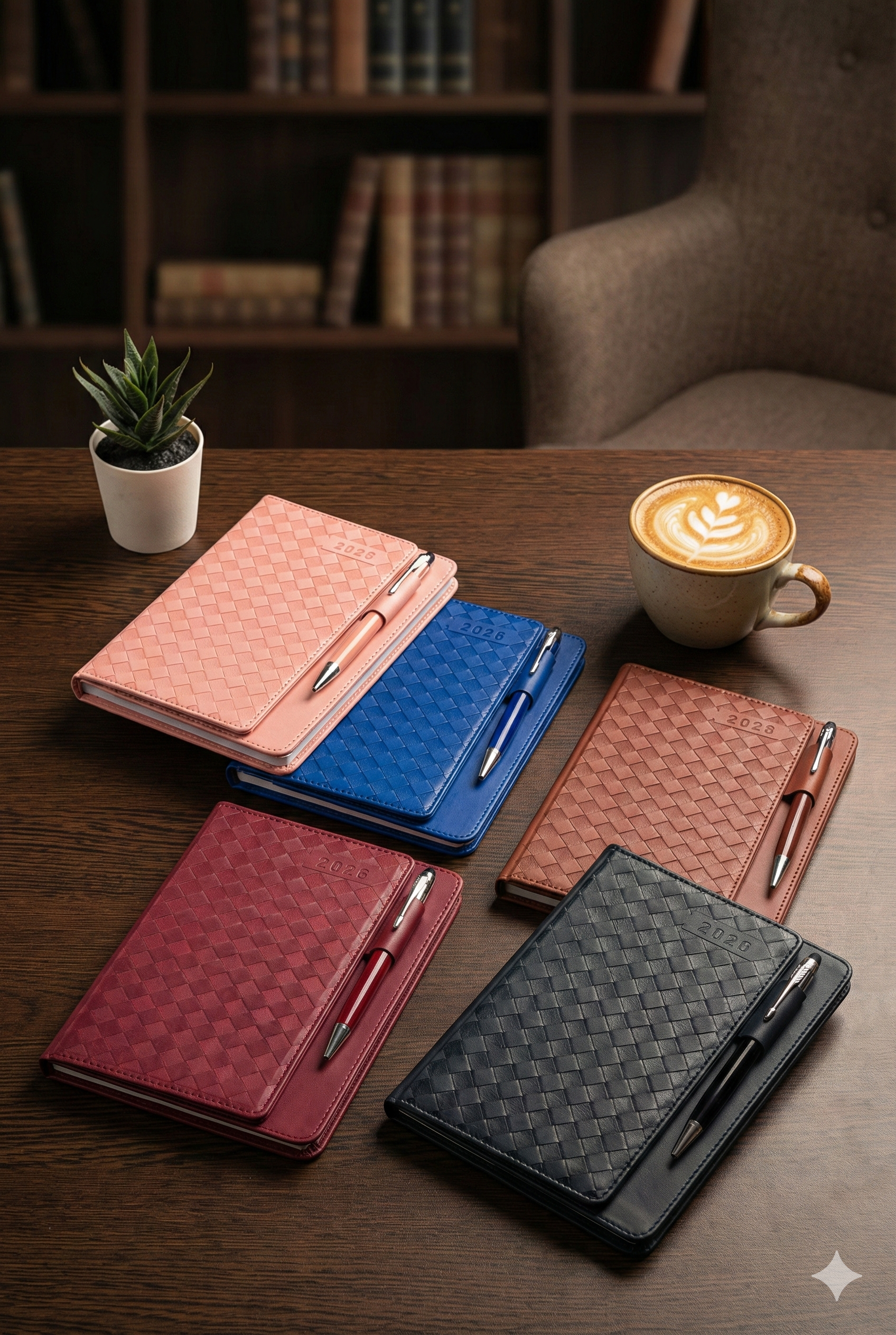 Agenda de Rombos C/Pluma A5